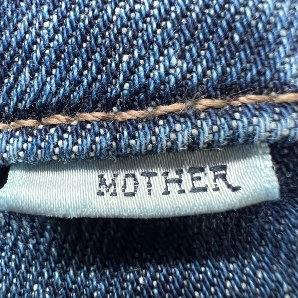 MOTHER The Rascal Skimp Jeans Womens Size 26x26 Yee Haw Distressed Medium Denim - Picture 10 of 15